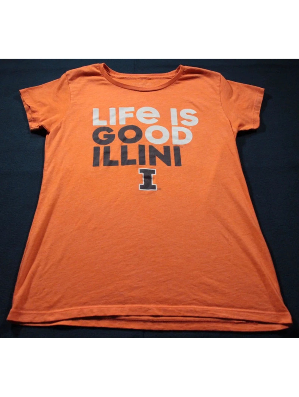 Women's University of Illinois Fighting Illini Life Is Good T-Shirt L